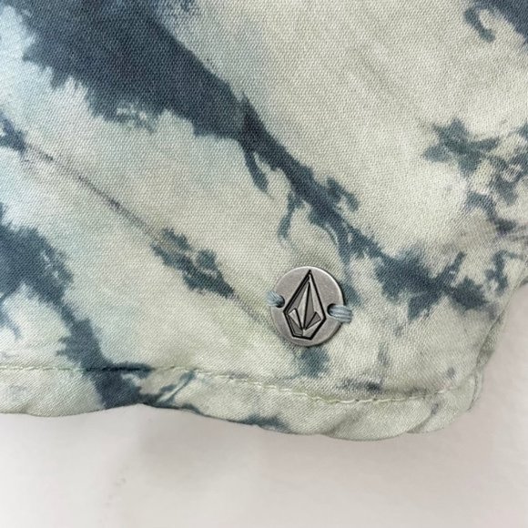 New Volcom Tie Dye Dreams Swingy Scoop Neck Tank Top Blue Multi Size Small - Picture 7 of 16